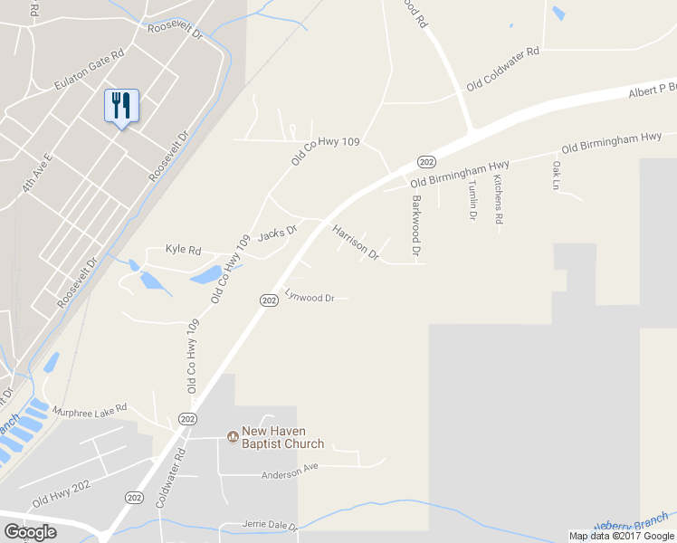 map of restaurants, bars, coffee shops, grocery stores, and more near 79 Coleman Lane in Anniston