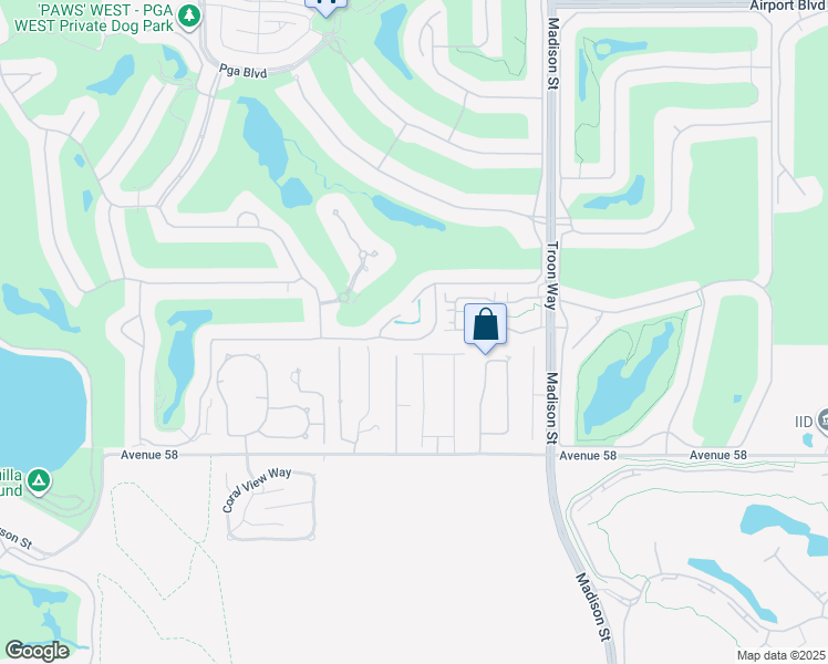 map of restaurants, bars, coffee shops, grocery stores, and more near 80634 Hermitage in La Quinta
