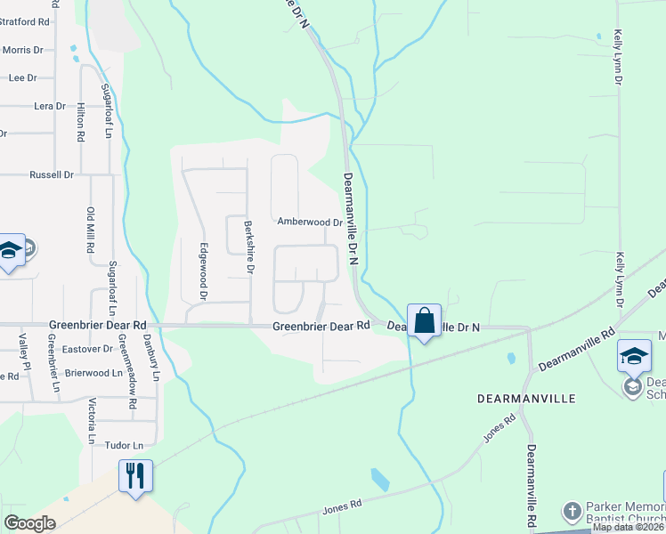 map of restaurants, bars, coffee shops, grocery stores, and more near 1204 Stillwater Road in Anniston