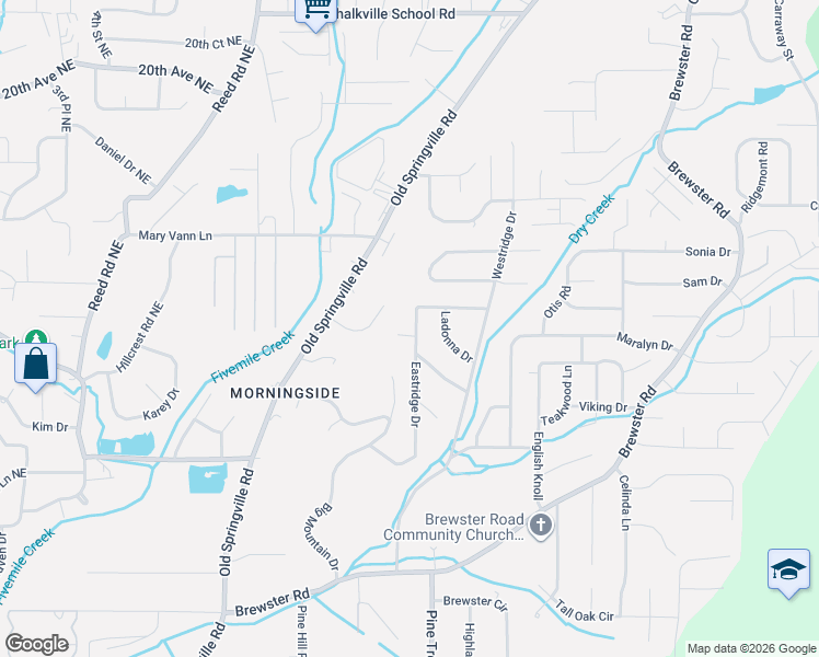 map of restaurants, bars, coffee shops, grocery stores, and more near 1010 Cannon Circle in Birmingham