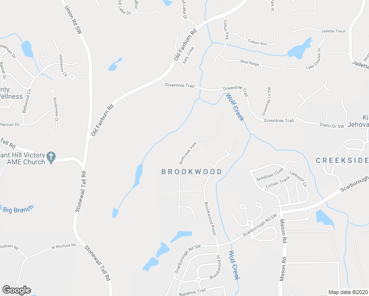 map of restaurants, bars, coffee shops, grocery stores, and more near 4899 Wolfcreek View in College Park