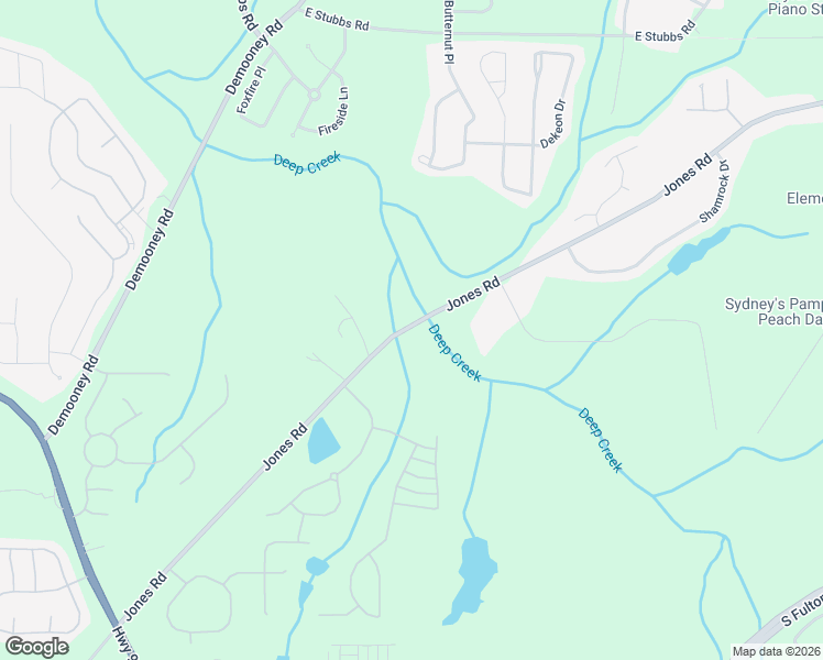 map of restaurants, bars, coffee shops, grocery stores, and more near 6174-6450 Jones Rd in Atlanta