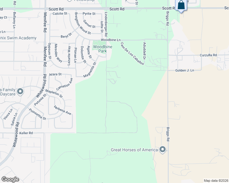 map of restaurants, bars, coffee shops, grocery stores, and more near 33680 Lindenberger Road in Menifee