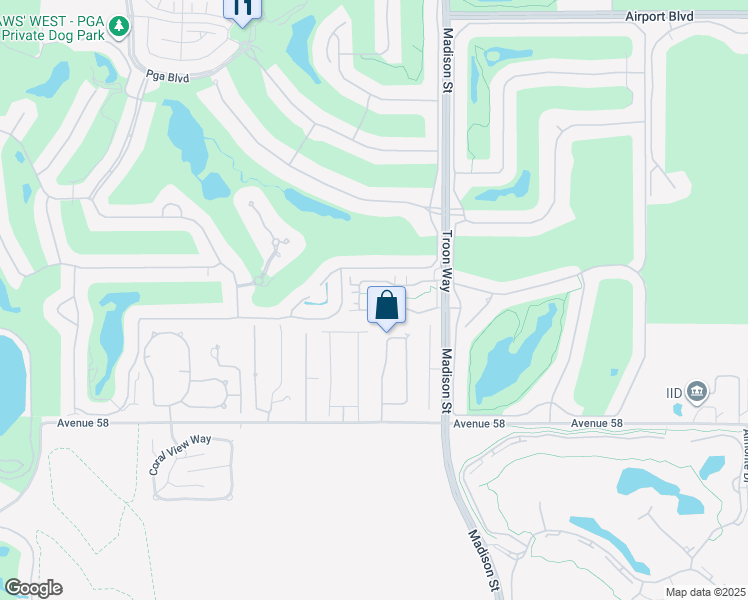 map of restaurants, bars, coffee shops, grocery stores, and more near 80836 Calle Azul in La Quinta