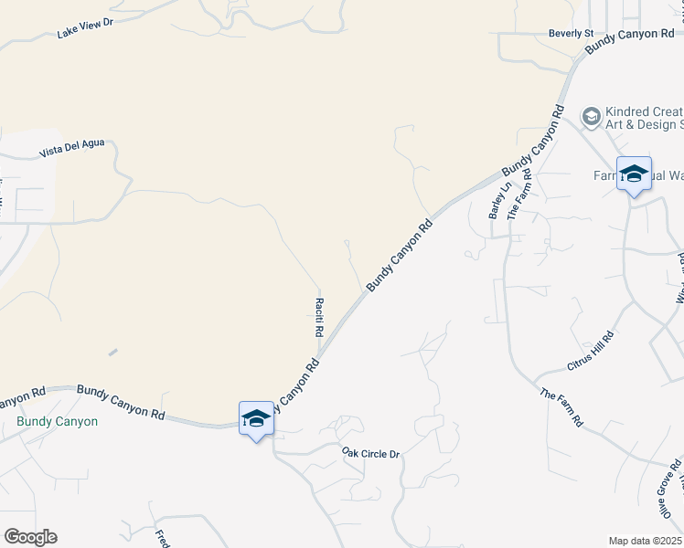 map of restaurants, bars, coffee shops, grocery stores, and more near 23690 Bundy Canyon Road in Wildomar