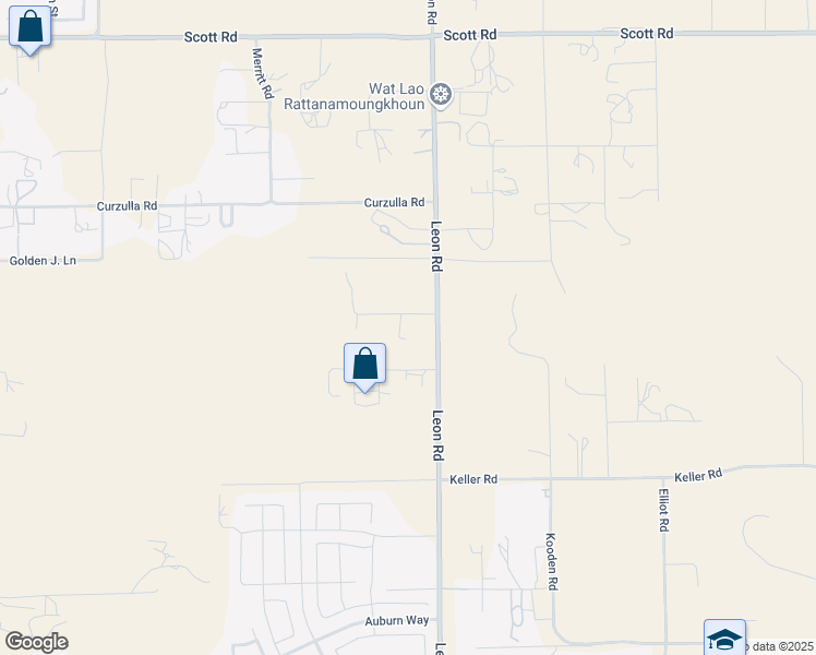 map of restaurants, bars, coffee shops, grocery stores, and more near 33761 Leon Road in Menifee