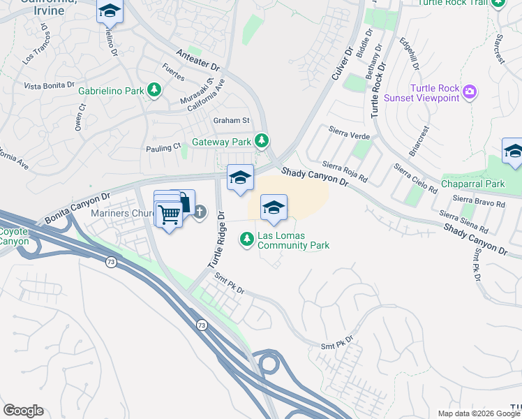 map of restaurants, bars, coffee shops, grocery stores, and more near 5 Federation Way in Irvine