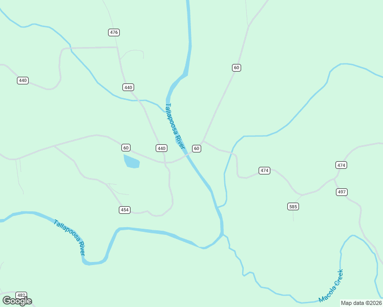 map of restaurants, bars, coffee shops, grocery stores, and more near 2321 County Road 60 in Heflin