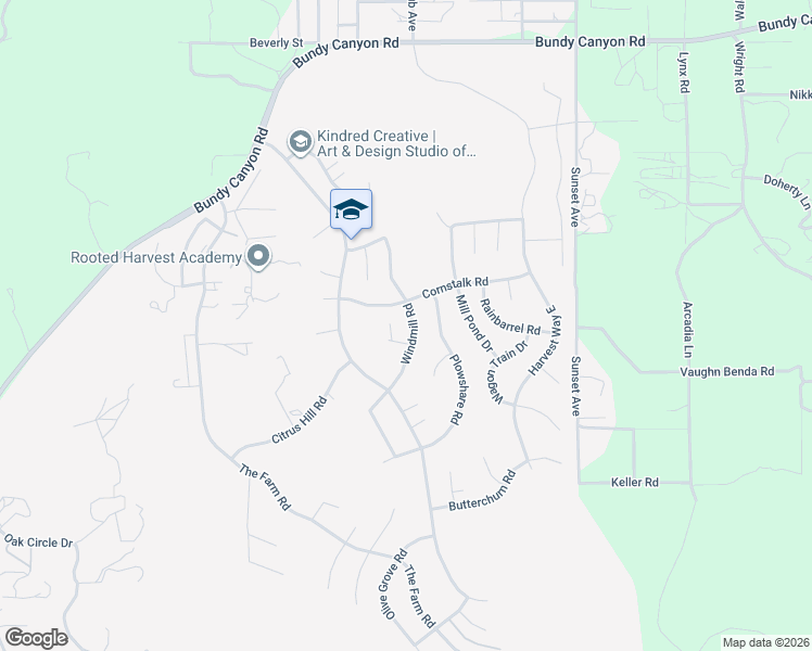 map of restaurants, bars, coffee shops, grocery stores, and more near 24587 Hayrake Circle in Wildomar