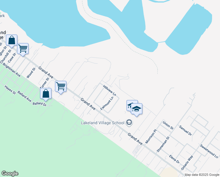 map of restaurants, bars, coffee shops, grocery stores, and more near 18504 Hillview Lane in Lake Elsinore