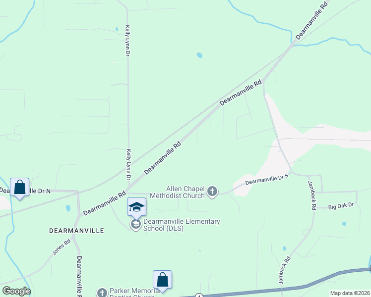 map of restaurants, bars, coffee shops, grocery stores, and more near 188 Twin Oaks Drive in Anniston