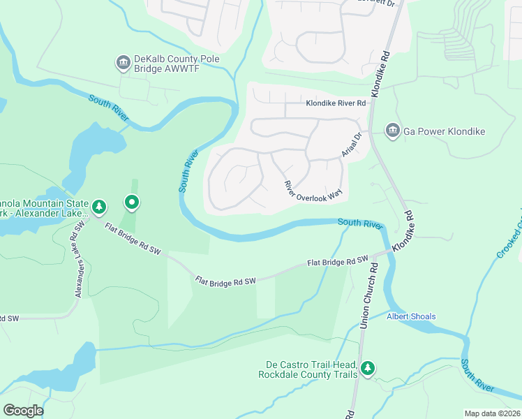 map of restaurants, bars, coffee shops, grocery stores, and more near 4917 Ozment Ridge Court in Lithonia