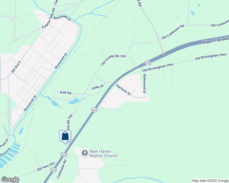 map of restaurants, bars, coffee shops, grocery stores, and more near 210 Ron Circle in Anniston