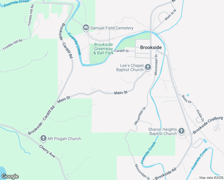 map of restaurants, bars, coffee shops, grocery stores, and more near 608 Main Street in Graysville