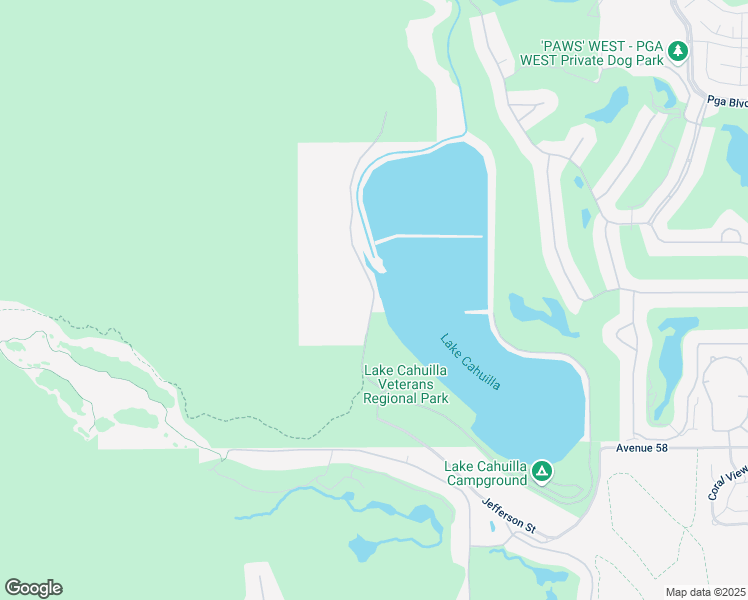 map of restaurants, bars, coffee shops, grocery stores, and more near Cahuilla Park Road in La Quinta