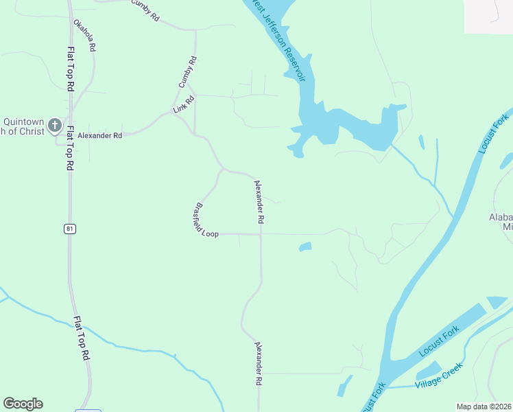 map of restaurants, bars, coffee shops, grocery stores, and more near 4138 Alexander Road in Quinton