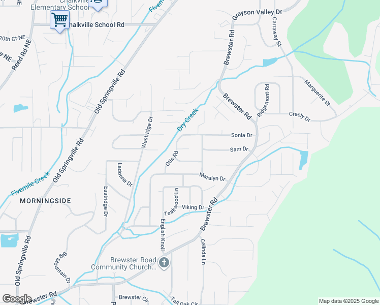 map of restaurants, bars, coffee shops, grocery stores, and more near 1839 Otis Circle in Birmingham