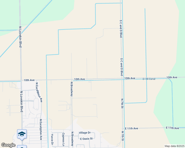 map of restaurants, bars, coffee shops, grocery stores, and more near 10280 10th Avenue in Blythe