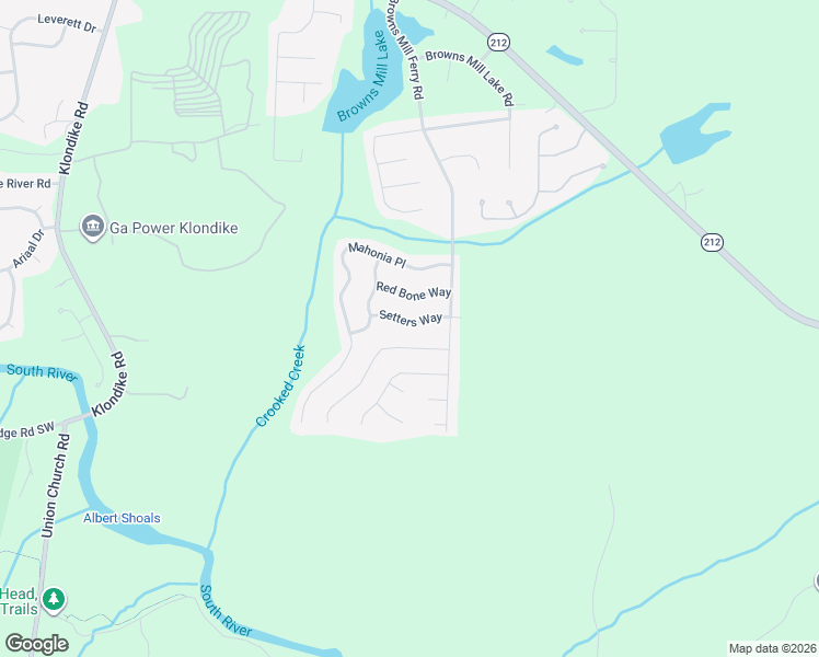 map of restaurants, bars, coffee shops, grocery stores, and more near 7031 Setters Way in Stonecrest