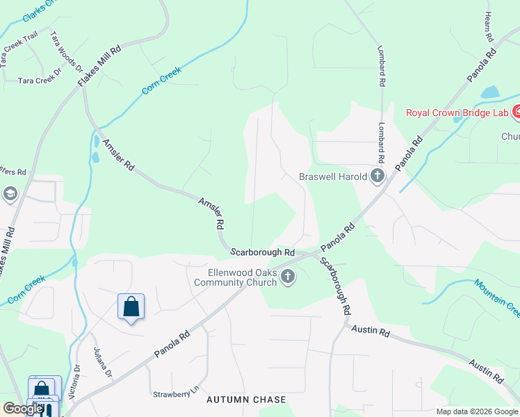 map of restaurants, bars, coffee shops, grocery stores, and more near 110 Tasha Circle in Ellenwood