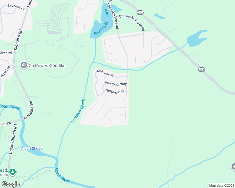 map of restaurants, bars, coffee shops, grocery stores, and more near 7031 Setters Way in Stonecrest