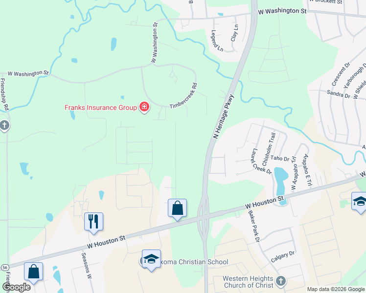 map of restaurants, bars, coffee shops, grocery stores, and more near 522 Farm to Market Road 1417 in Sherman