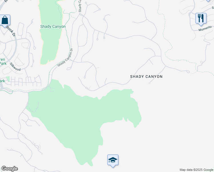 map of restaurants, bars, coffee shops, grocery stores, and more near 34 Boulder View in Irvine