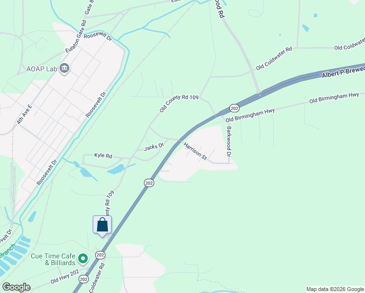 map of restaurants, bars, coffee shops, grocery stores, and more near 200 Ron Circle in Anniston