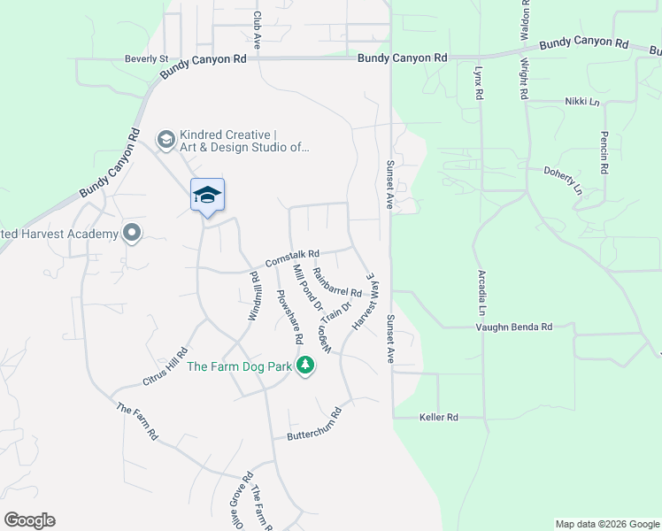 map of restaurants, bars, coffee shops, grocery stores, and more near 33555 Sunbonnet Court in Wildomar