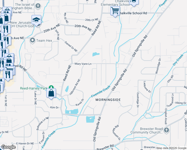 map of restaurants, bars, coffee shops, grocery stores, and more near 1853 Richland Drive in Birmingham