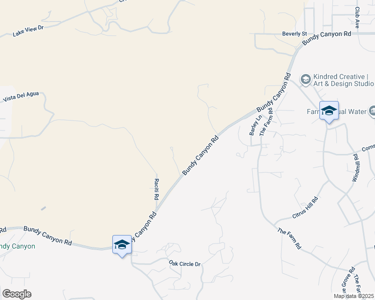 map of restaurants, bars, coffee shops, grocery stores, and more near 23742 Bundy Canyon Road in Wildomar