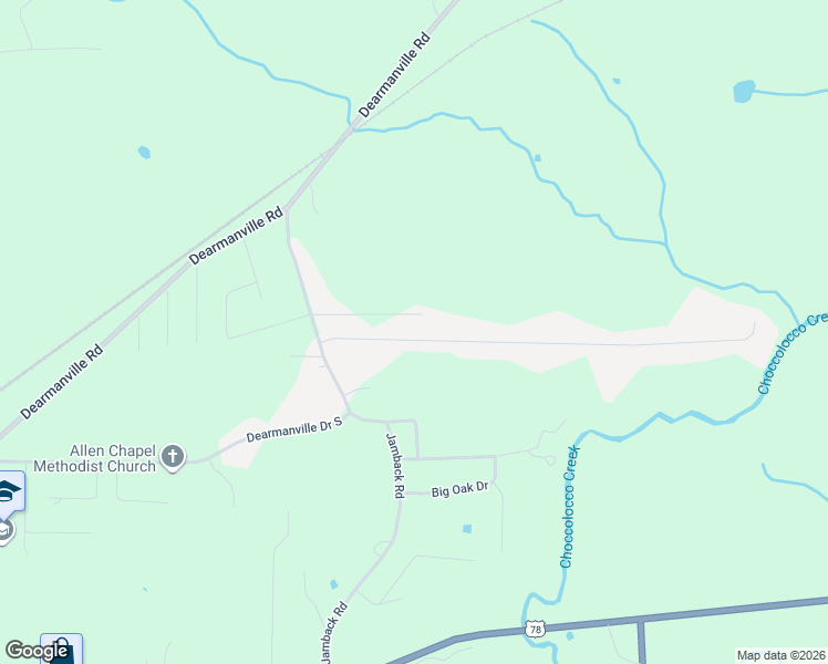 map of restaurants, bars, coffee shops, grocery stores, and more near 211 Bernard Couch Drive in Anniston