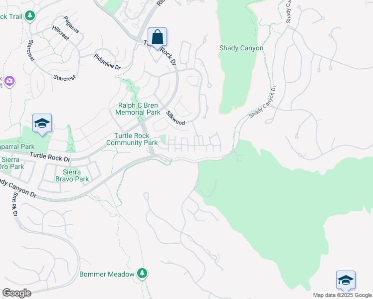 map of restaurants, bars, coffee shops, grocery stores, and more near in Irvine