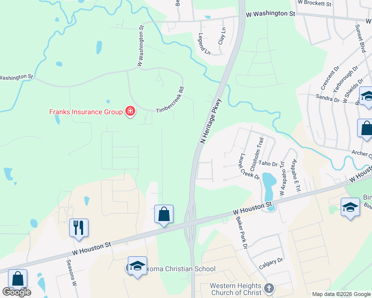 map of restaurants, bars, coffee shops, grocery stores, and more near 522 Farm to Market Road 1417 in Sherman