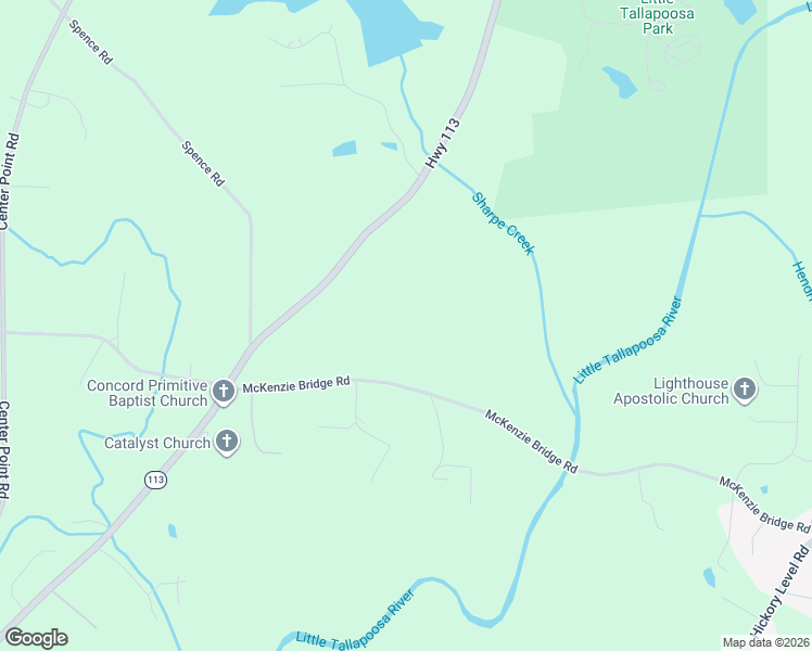 map of restaurants, bars, coffee shops, grocery stores, and more near 190 McKenzie Bridge Road in Carrollton