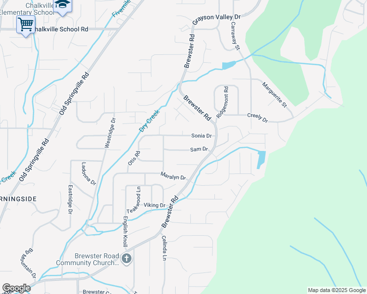 map of restaurants, bars, coffee shops, grocery stores, and more near 1720 Sam Drive in Birmingham
