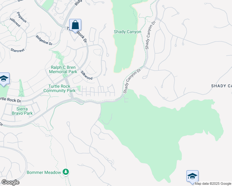 map of restaurants, bars, coffee shops, grocery stores, and more near 3 Summer Breeze in Irvine