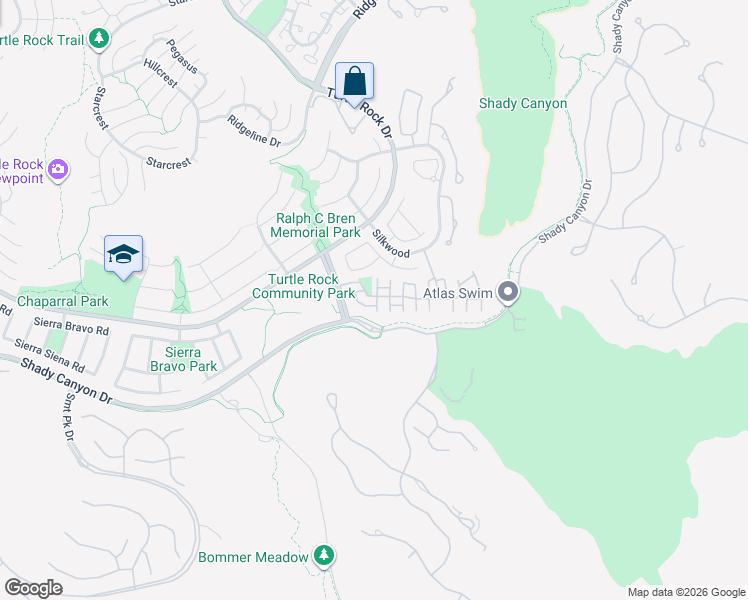 map of restaurants, bars, coffee shops, grocery stores, and more near 2 Summerset in Irvine