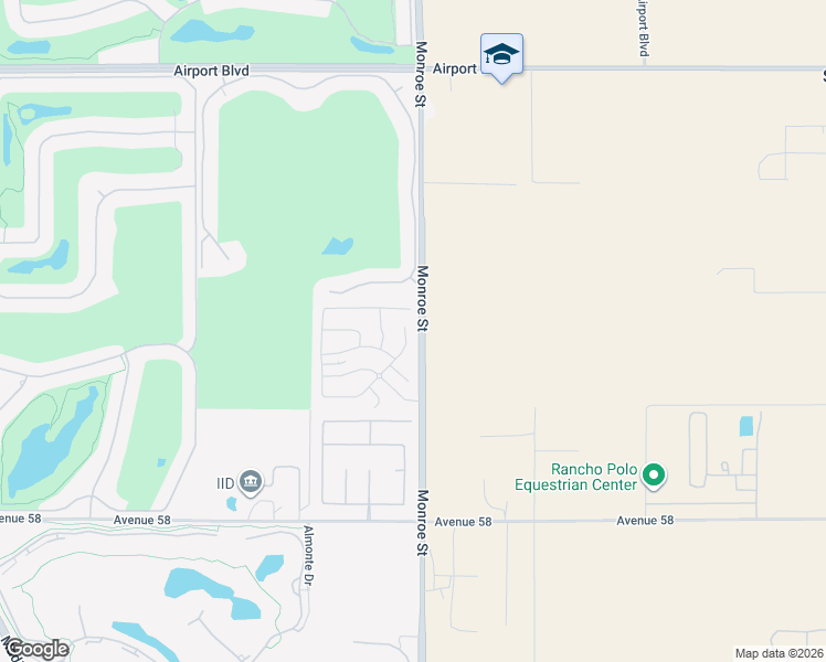 map of restaurants, bars, coffee shops, grocery stores, and more near 81975 Via San Clemente in La Quinta