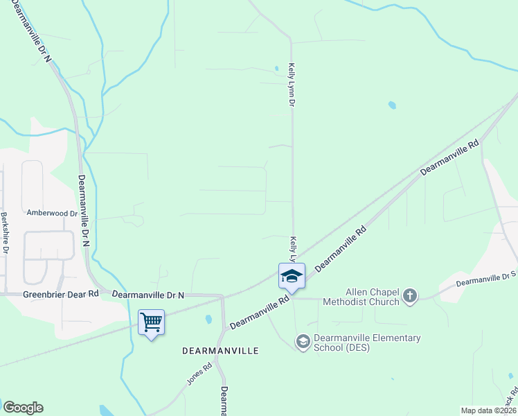 map of restaurants, bars, coffee shops, grocery stores, and more near 67 Spring Creek Crossing in Anniston