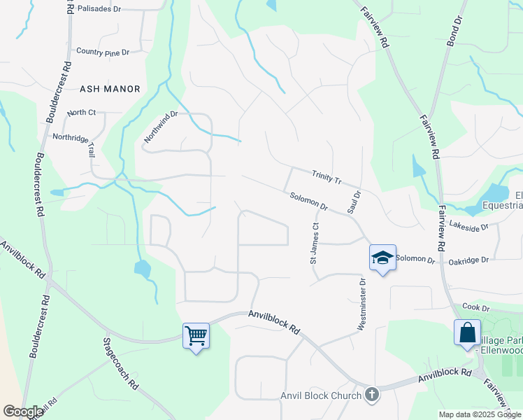 map of restaurants, bars, coffee shops, grocery stores, and more near 4774 Mitchells Ridge Drive in Ellenwood