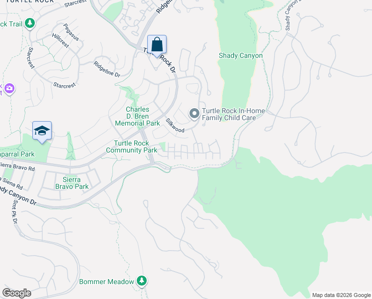 map of restaurants, bars, coffee shops, grocery stores, and more near 3 Moon Shadow in Irvine