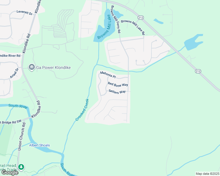 map of restaurants, bars, coffee shops, grocery stores, and more near 6998 Setters Way in Lithonia