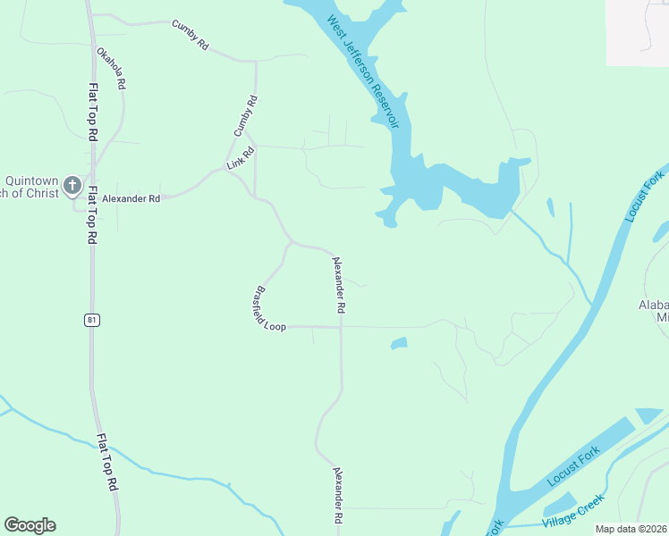 map of restaurants, bars, coffee shops, grocery stores, and more near 4138 Alexander Road in Quinton