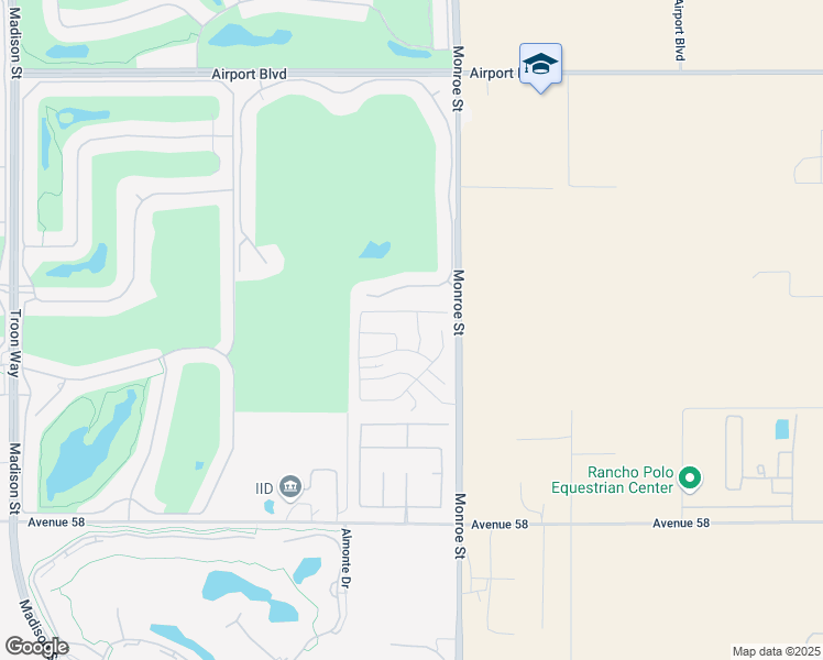 map of restaurants, bars, coffee shops, grocery stores, and more near 57135 Camino Viejo in La Quinta