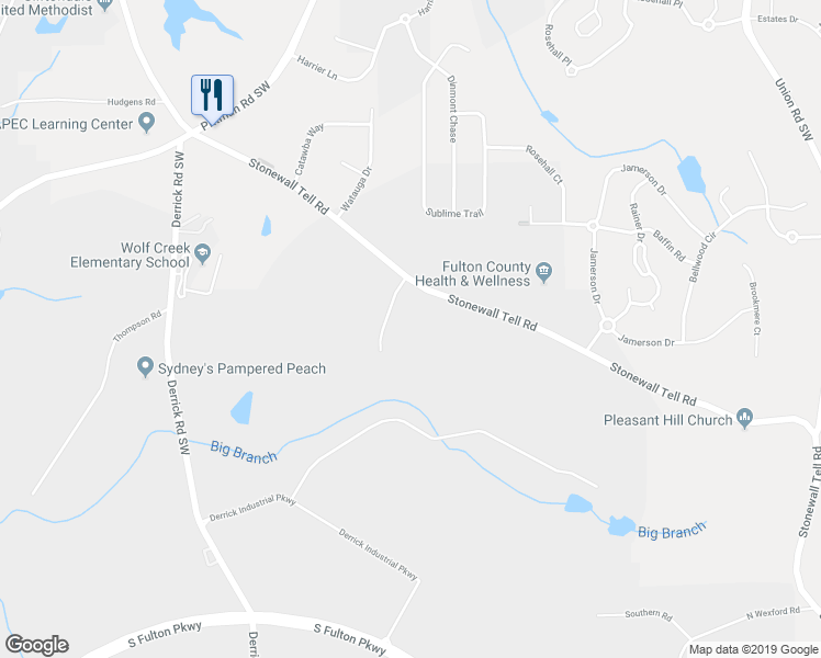 map of restaurants, bars, coffee shops, grocery stores, and more near 125 Hollybrook Road in College Park