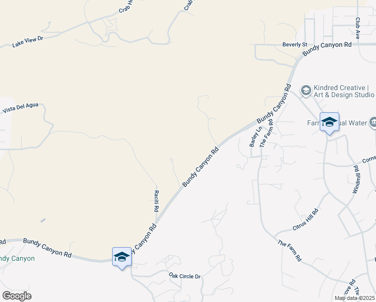 map of restaurants, bars, coffee shops, grocery stores, and more near 23742 Bundy Canyon Road in Wildomar