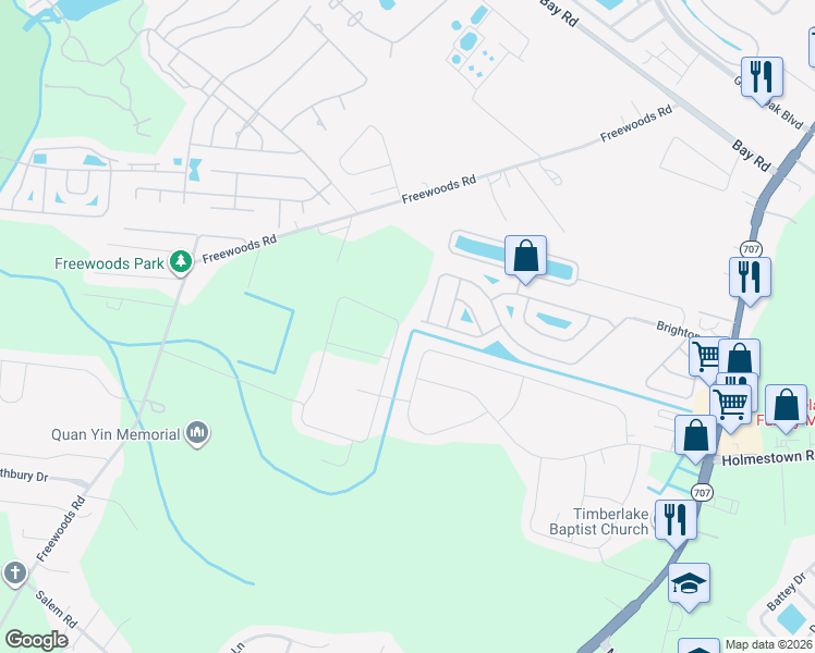 map of restaurants, bars, coffee shops, grocery stores, and more near 1464 Brighton Avenue in Myrtle Beach