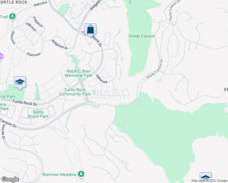 map of restaurants, bars, coffee shops, grocery stores, and more near in Irvine