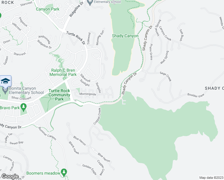 map of restaurants, bars, coffee shops, grocery stores, and more near 32 Morning Star in Irvine